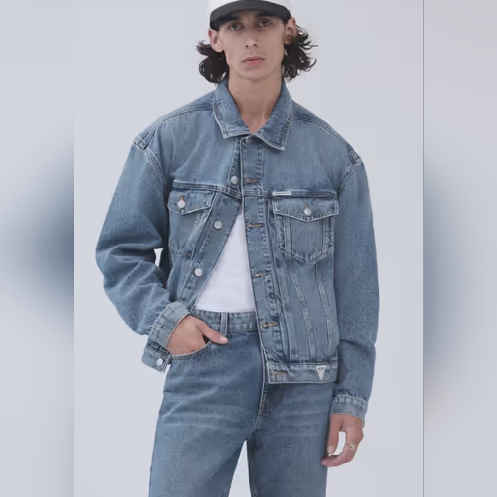 MADHAPPY x GUESS $300+ Denim Jacket NWT XL Unisex